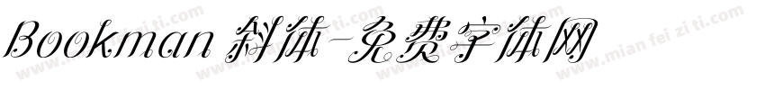 Bookman 斜体字体转换